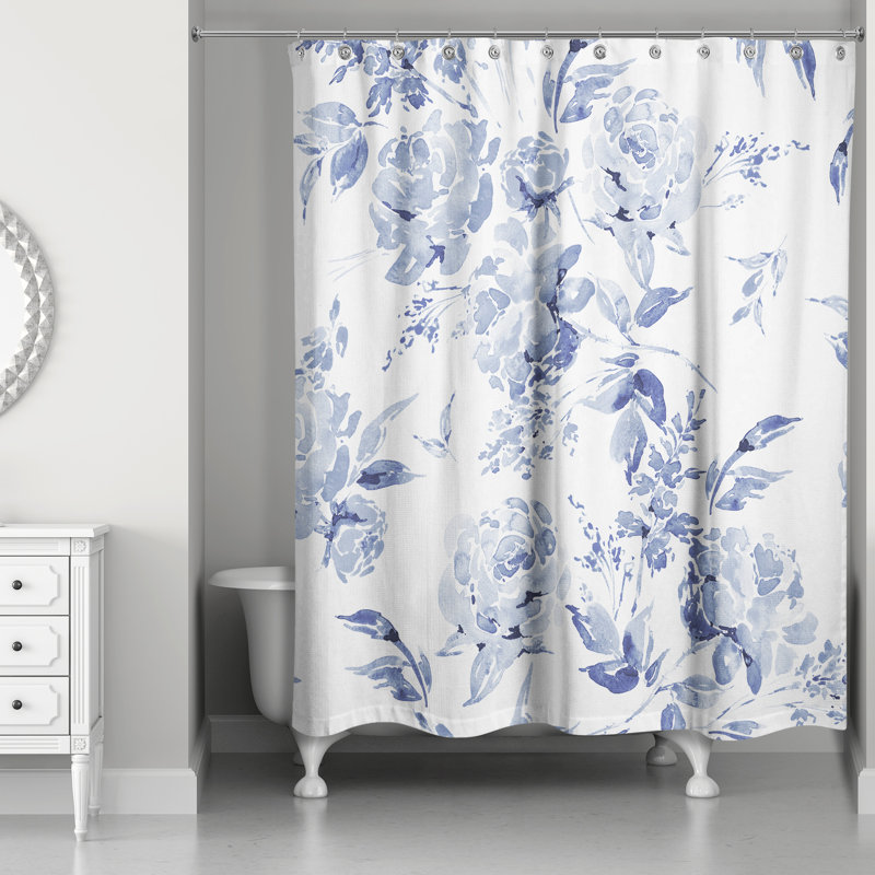 Laurel Foundry Modern Farmhouse® Katniss Floral Single Shower Curtain ...
